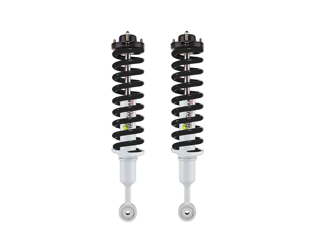 12002LGR-BCKB-PB – IRONMAN 4X4 Coil Over Shock Absorber, Non Adjustable Valving 3 Inch Lift Pigtail Spring White Body...